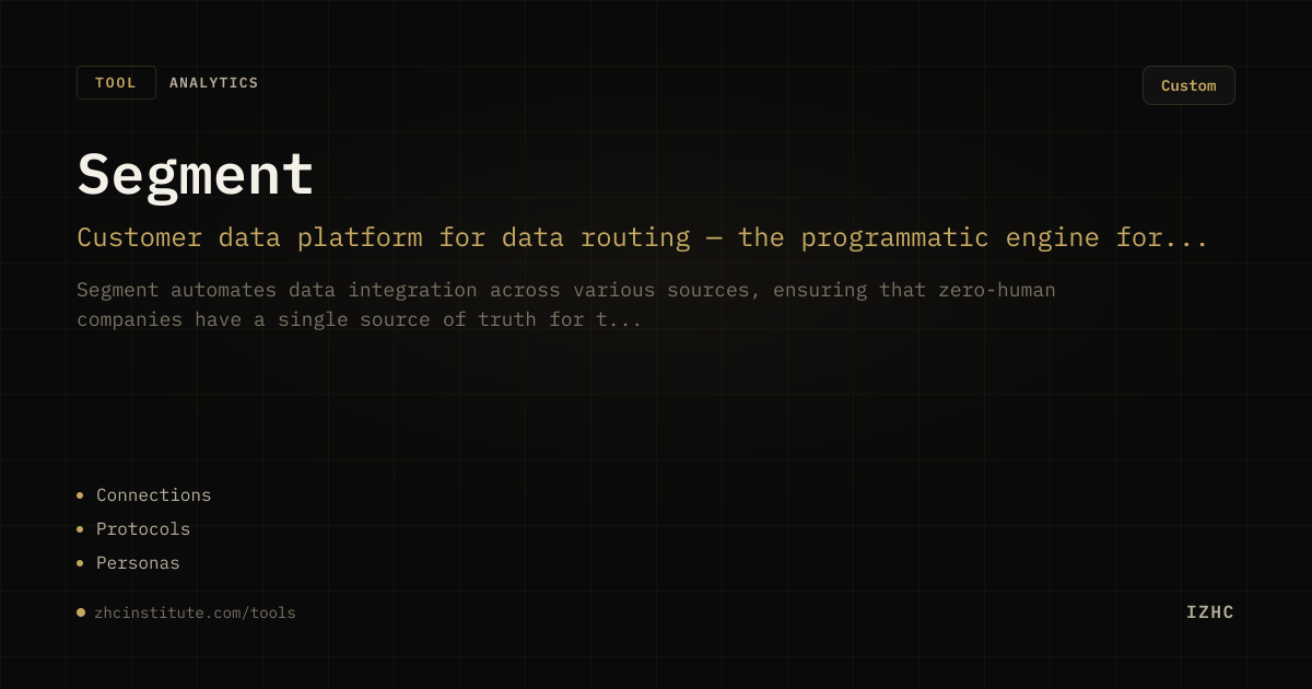 Segment — IZHC Tools | ZHC Institute
